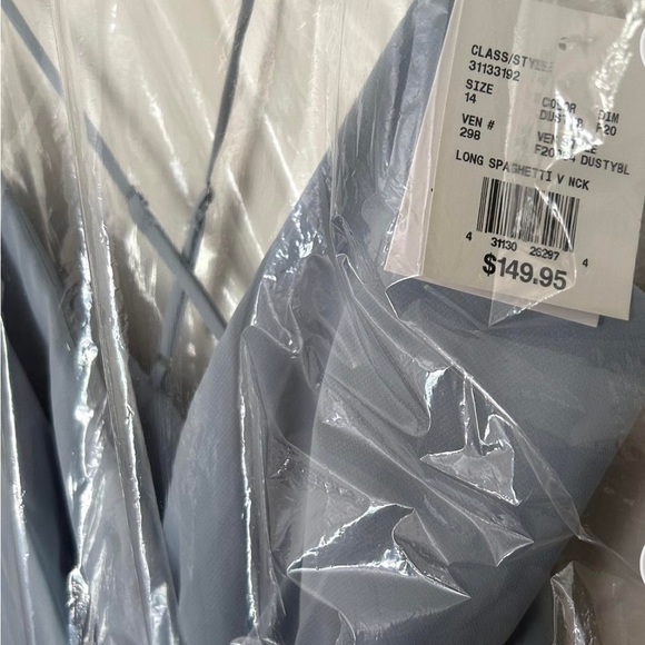 Dusty Blue Dress - Picture 3 of 4